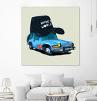 rideOrama wayne´s World by Camilo Suarez on GIANT ART - blue digital painting