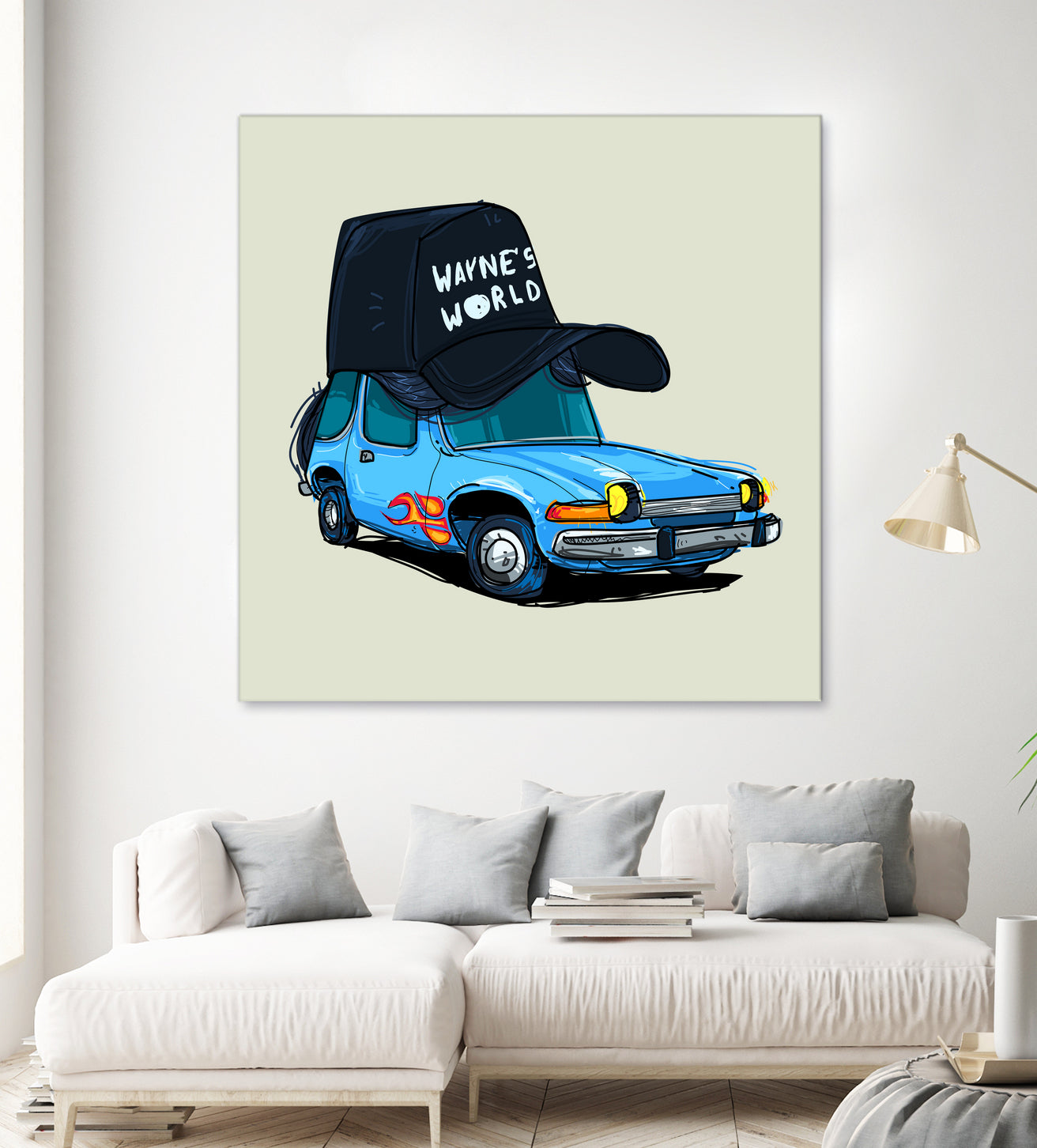 rideOrama wayne´s World by Camilo Suarez on GIANT ART - blue digital painting