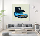 rideOrama wayne´s World by Camilo Suarez on GIANT ART - blue digital painting