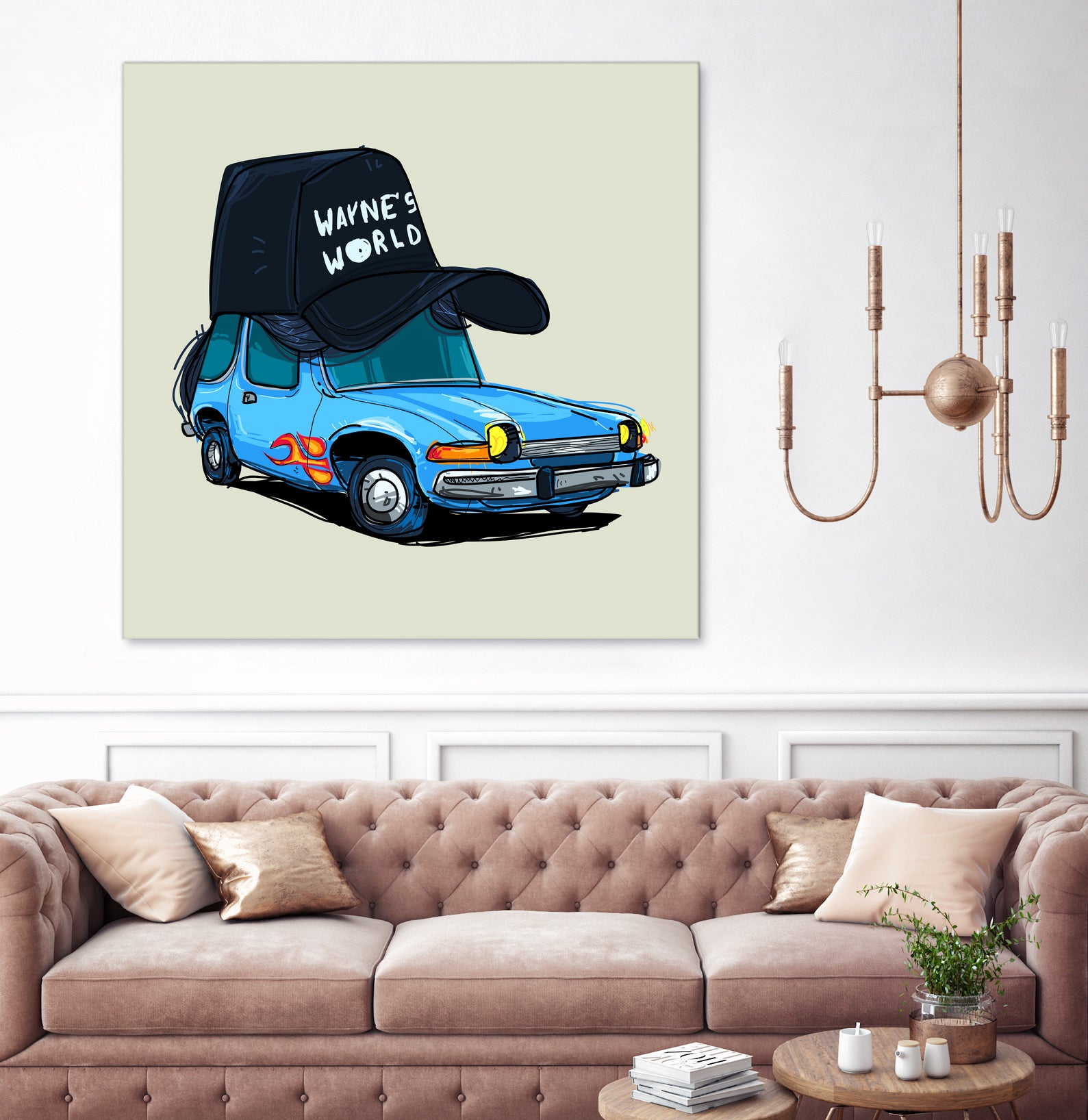 rideOrama wayne´s World by Camilo Suarez on GIANT ART - blue digital painting