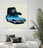 rideOrama wayne´s World by Camilo Suarez on GIANT ART - blue digital painting