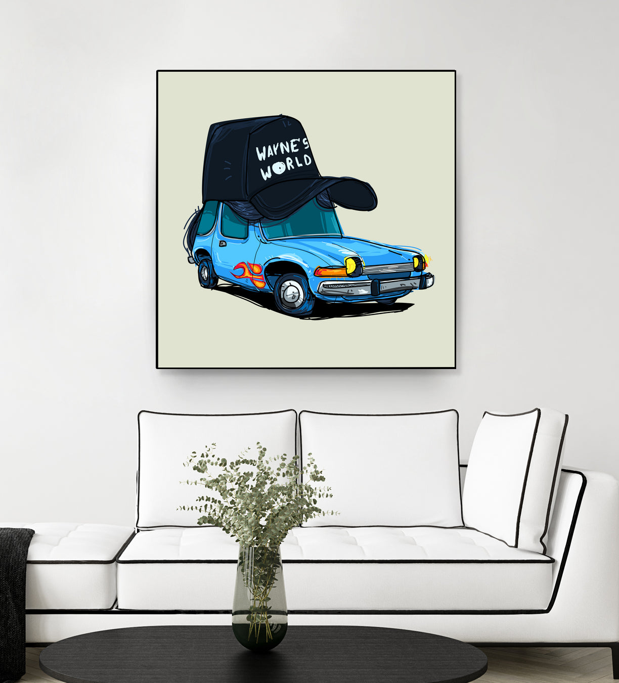 rideOrama wayne´s World by Camilo Suarez on GIANT ART - blue digital painting