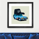 rideOrama wayne´s World by Camilo Suarez on GIANT ART - blue digital painting