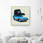 rideOrama wayne´s World by Camilo Suarez on GIANT ART - blue digital painting