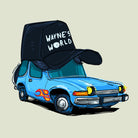 rideOrama wayne´s World by Camilo Suarez on GIANT ART - blue digital painting