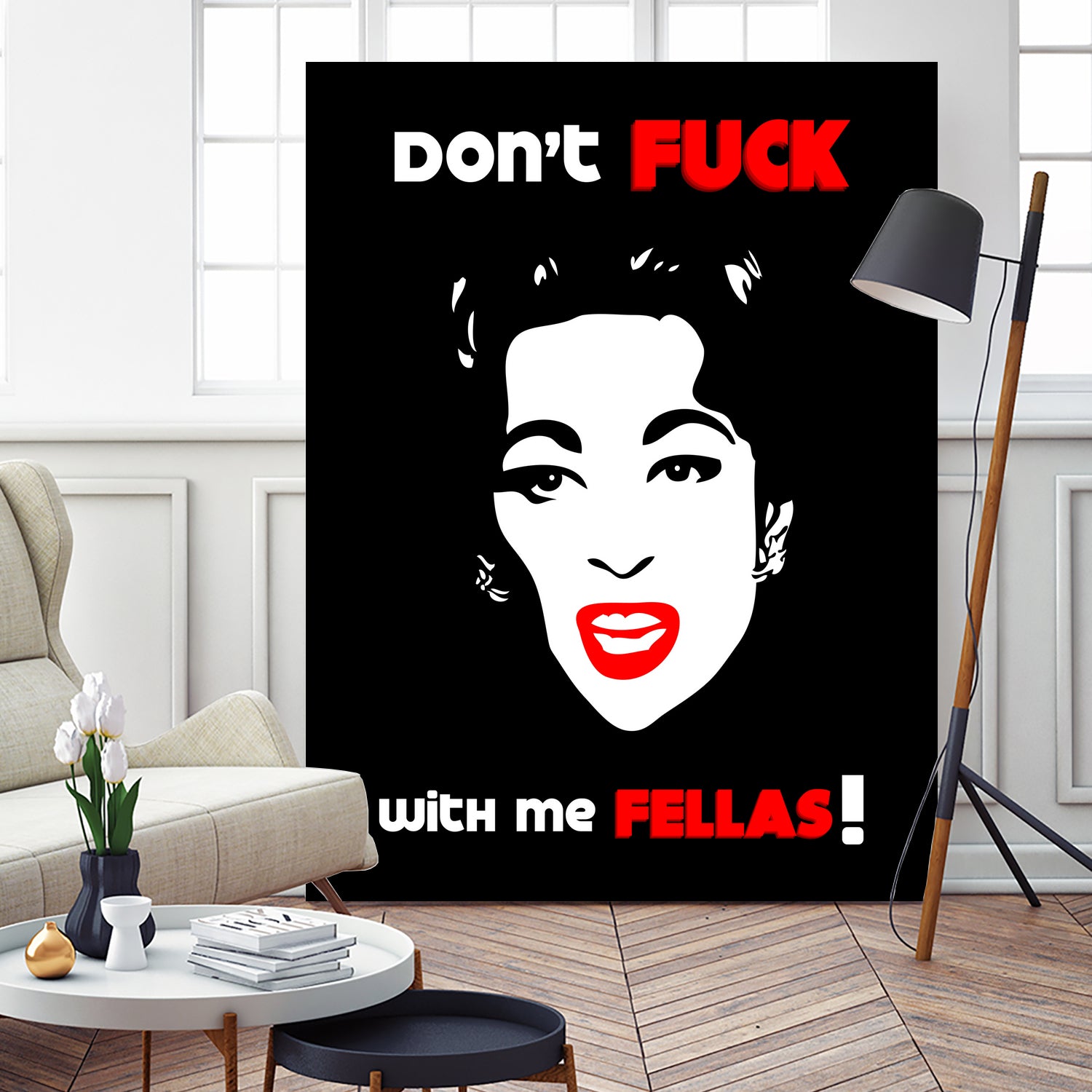 Mommie Dearest | Don't Fuck with me Fellas | Pop Art by William Cuccio on GIANT ART - black digital painting