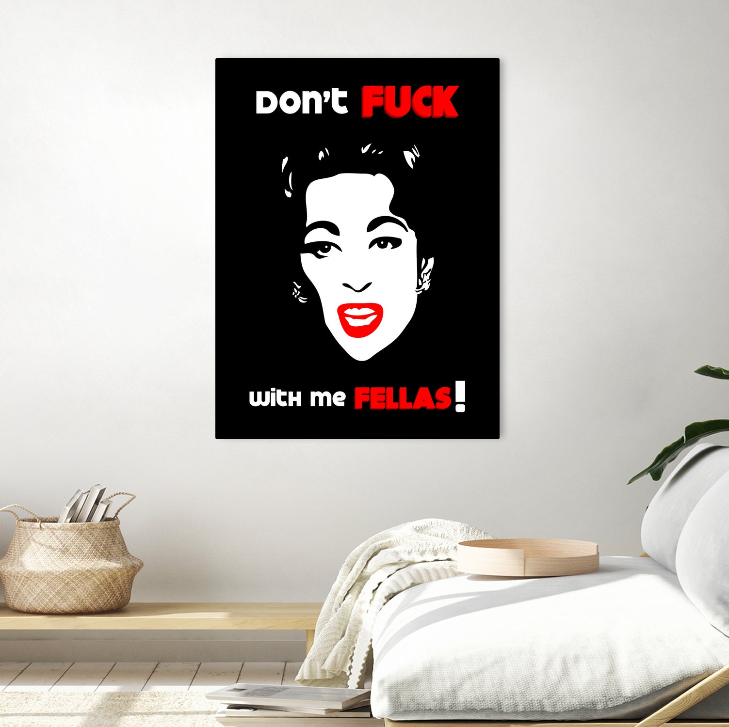 Mommie Dearest | Don't Fuck with me Fellas | Pop Art by William Cuccio on GIANT ART - black digital painting