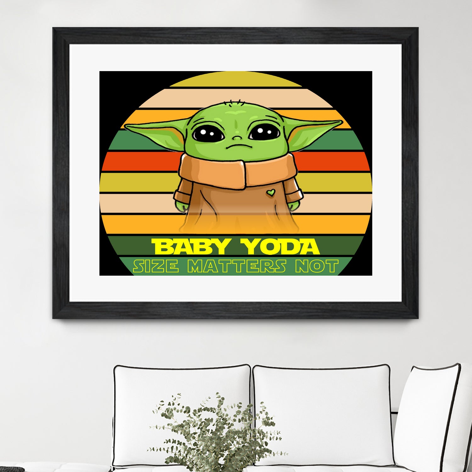 Baby Yoda by Syaiful Ulin Nuha on GIANT ART - black vector illustration