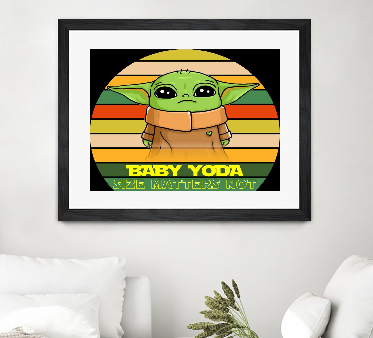 Baby Yoda by Syaiful Ulin Nuha on GIANT ART - black vector illustration