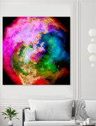 100 Nebulas in Space 006 by Raul Andre Petrasanta on GIANT ART - pink digital painting