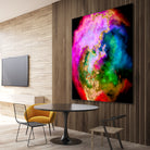 100 Nebulas in Space 006 by Raul Andre Petrasanta on GIANT ART - pink digital painting