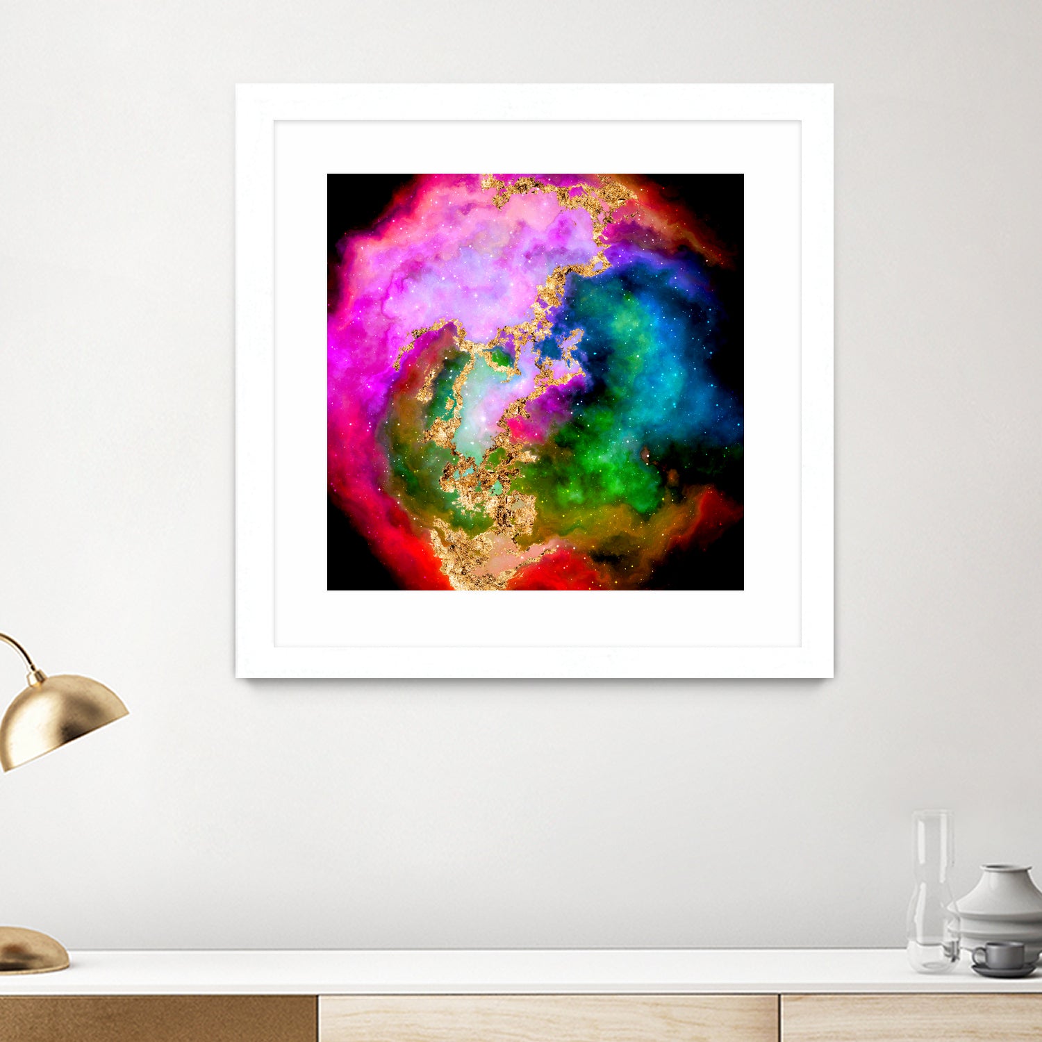 100 Nebulas in Space 006 by Raul Andre Petrasanta on GIANT ART - pink digital painting