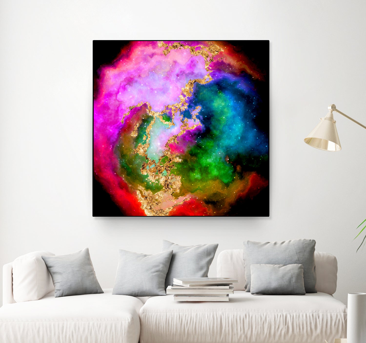 100 Nebulas in Space 006 by Raul Andre Petrasanta on GIANT ART - pink digital painting