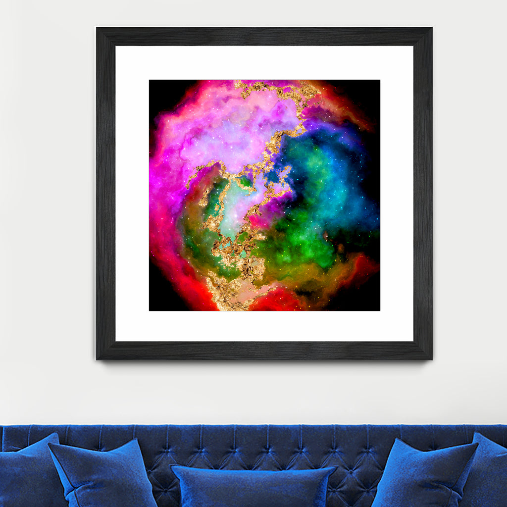 100 Nebulas in Space 006 by Raul Andre Petrasanta on GIANT ART - pink digital painting