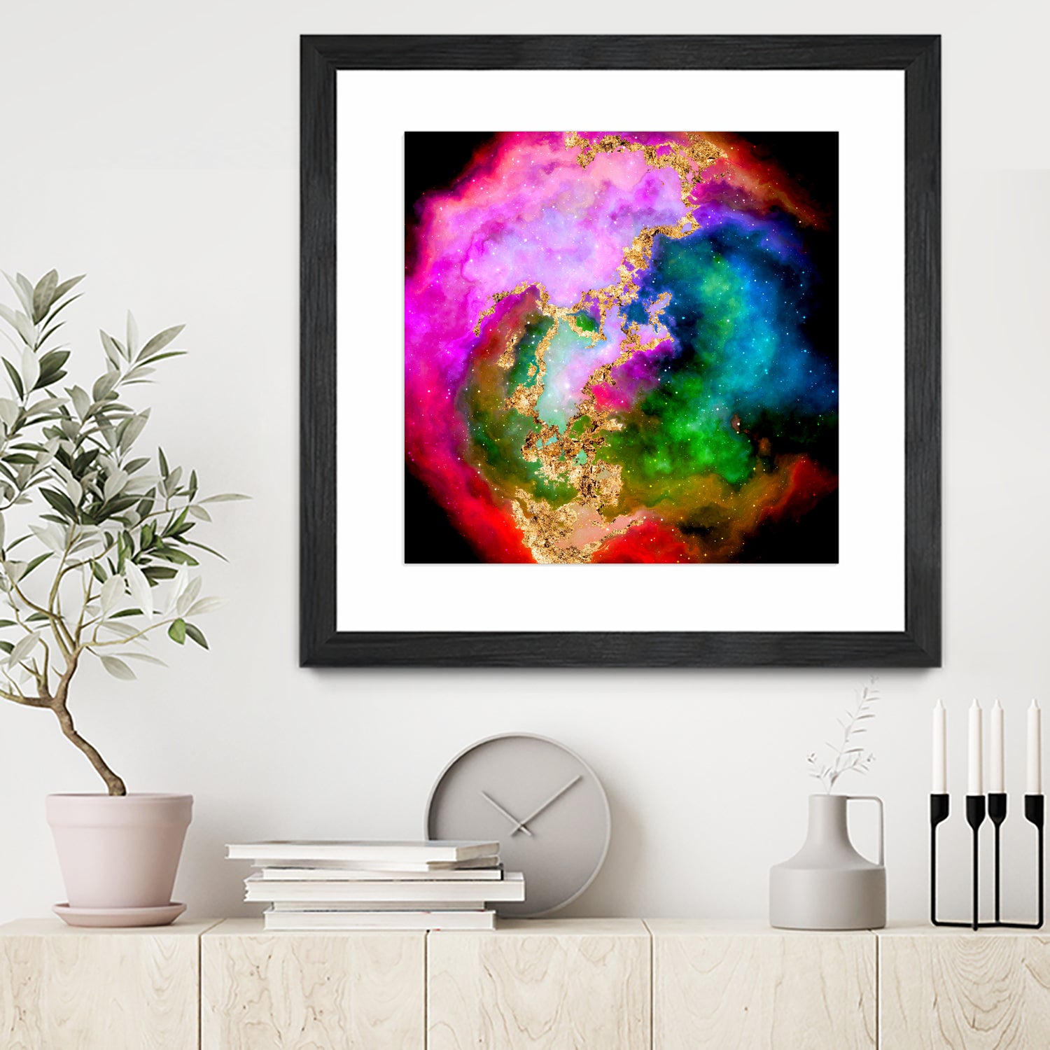 100 Nebulas in Space 006 by Raul Andre Petrasanta on GIANT ART - pink digital painting