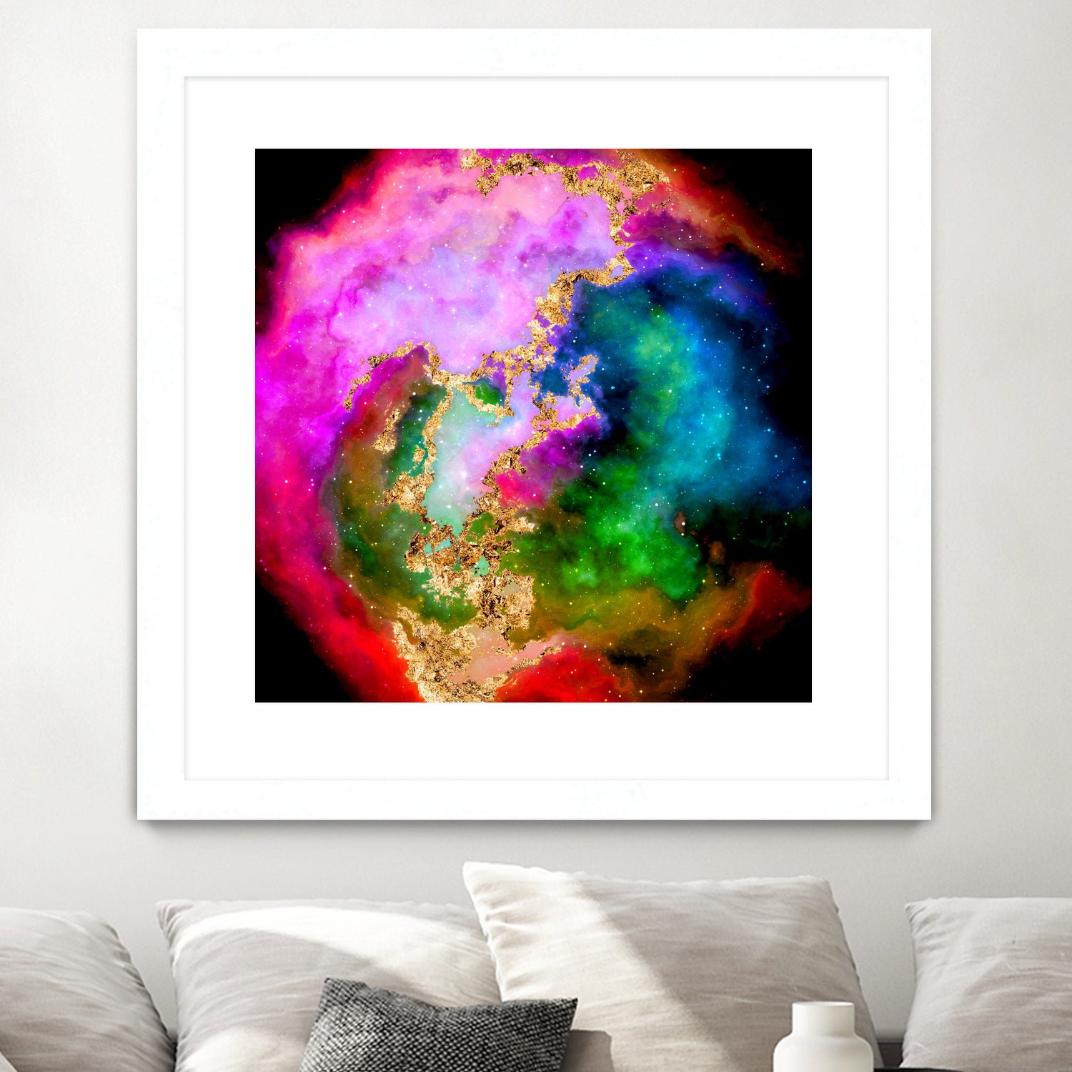 100 Nebulas in Space 006 by Raul Andre Petrasanta on GIANT ART - pink digital painting