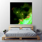 100 Nebulas in Space 028 by Raul Andre Petrasanta on GIANT ART - green digital painting