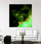 100 Nebulas in Space 028 by Raul Andre Petrasanta on GIANT ART - green digital painting