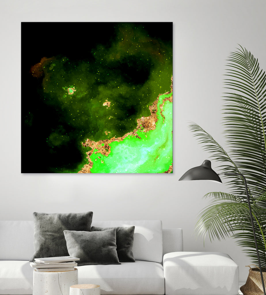 100 Nebulas in Space 028 by Raul Andre Petrasanta on GIANT ART - green digital painting