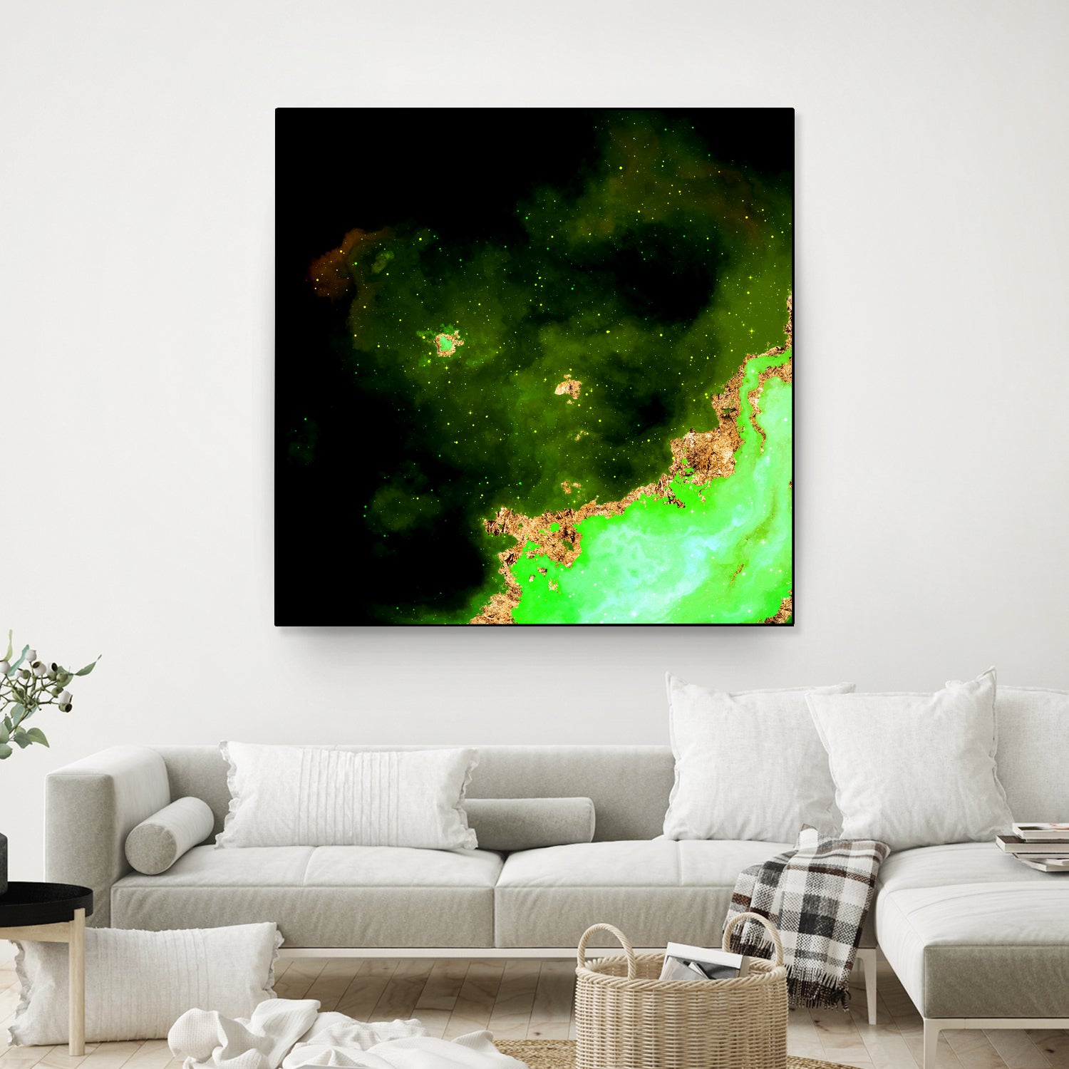 100 Nebulas in Space 028 by Raul Andre Petrasanta on GIANT ART - green digital painting