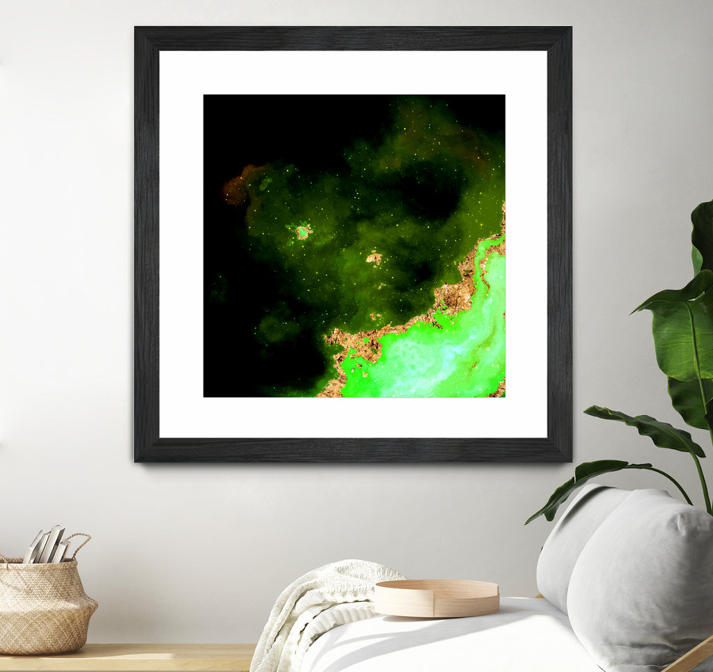 100 Nebulas in Space 028 by Raul Andre Petrasanta on GIANT ART - green digital painting