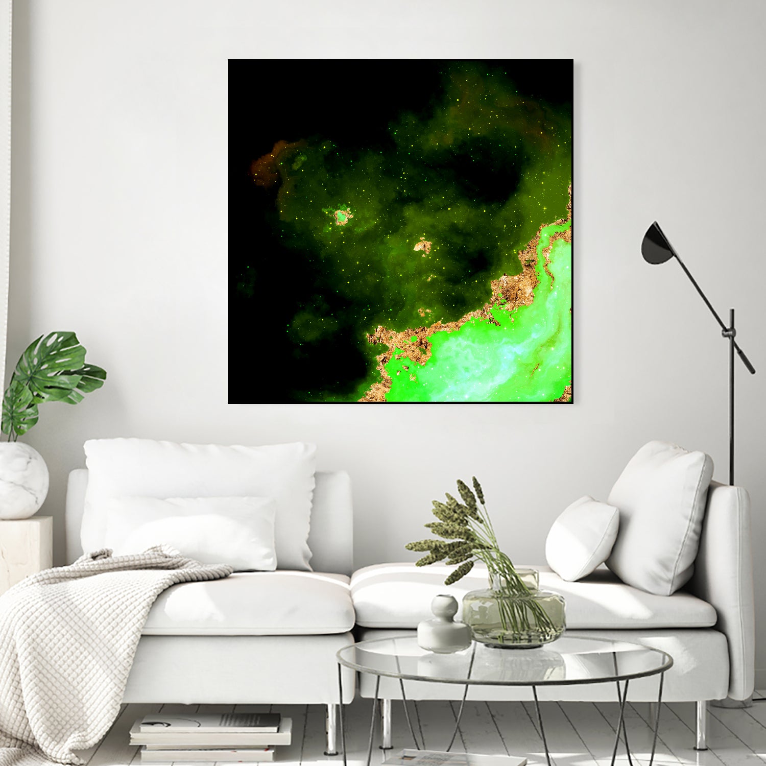 100 Nebulas in Space 028 by Raul Andre Petrasanta on GIANT ART - green digital painting