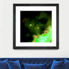 100 Nebulas in Space 028 by Raul Andre Petrasanta on GIANT ART - green digital painting