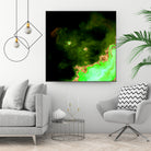 100 Nebulas in Space 028 by Raul Andre Petrasanta on GIANT ART - green digital painting