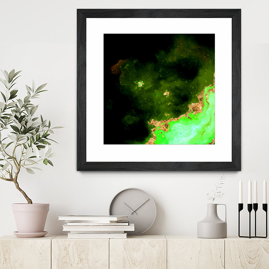 100 Nebulas in Space 028 by Raul Andre Petrasanta on GIANT ART - green digital painting