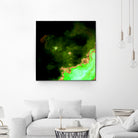 100 Nebulas in Space 028 by Raul Andre Petrasanta on GIANT ART - green digital painting