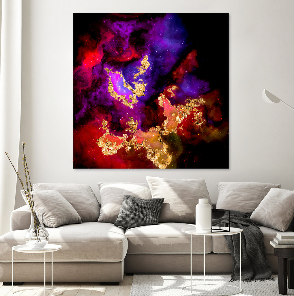 100 Nebulas in Space 058 by Raul Andre Petrasanta on GIANT ART - red digital painting