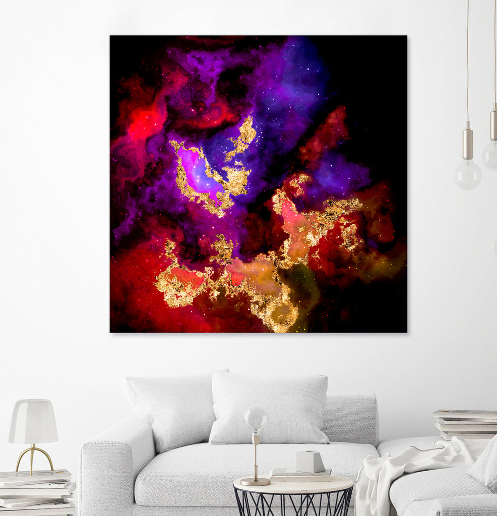 100 Nebulas in Space 058 by Raul Andre Petrasanta on GIANT ART - red digital painting