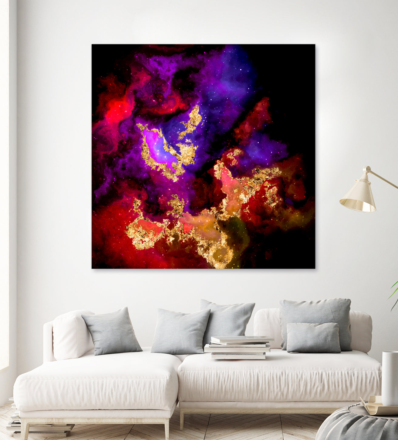 100 Nebulas in Space 058 by Raul Andre Petrasanta on GIANT ART - red digital painting