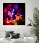 100 Nebulas in Space 058 by Raul Andre Petrasanta on GIANT ART - red digital painting