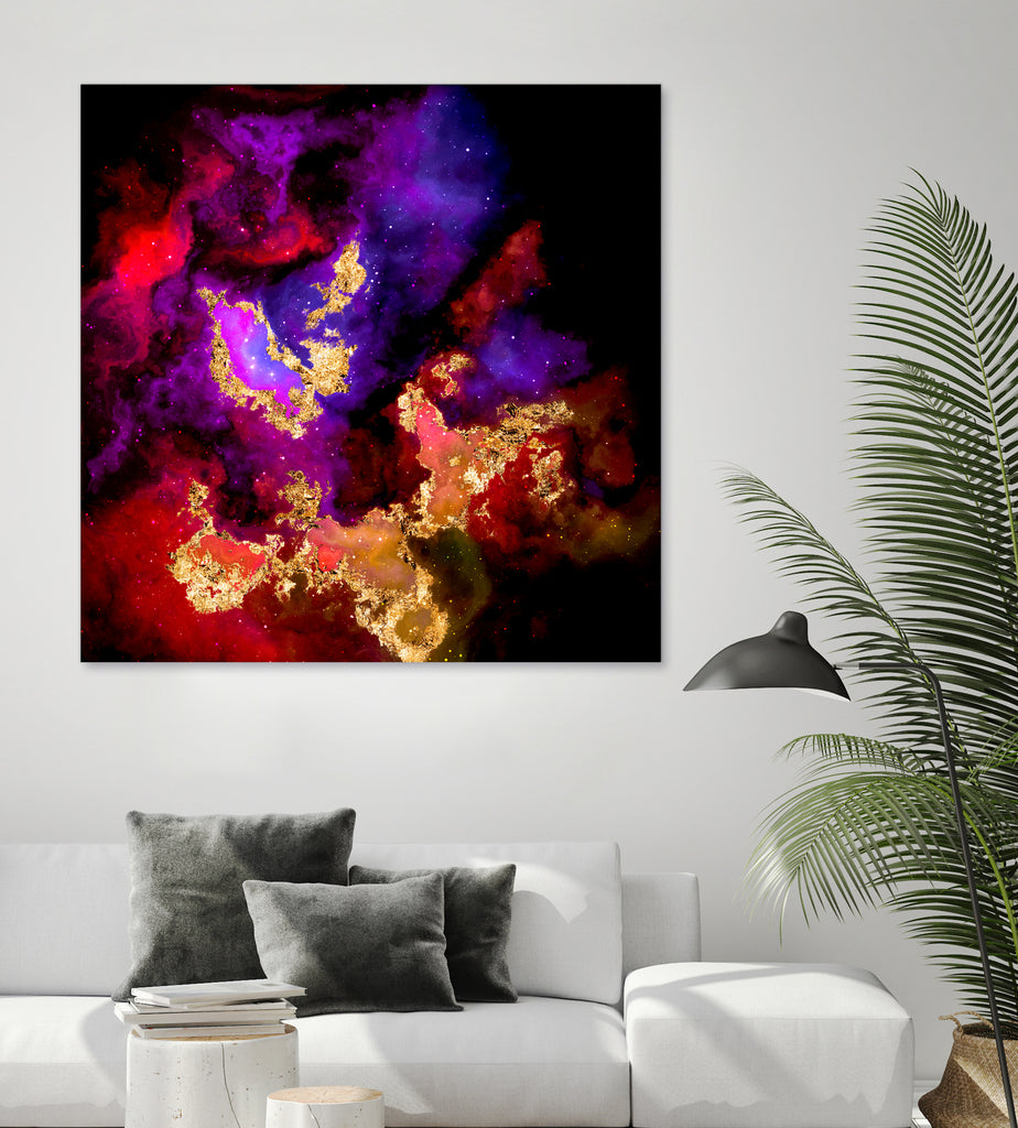 100 Nebulas in Space 058 by Raul Andre Petrasanta on GIANT ART - red digital painting