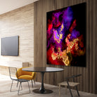 100 Nebulas in Space 058 by Raul Andre Petrasanta on GIANT ART - red digital painting