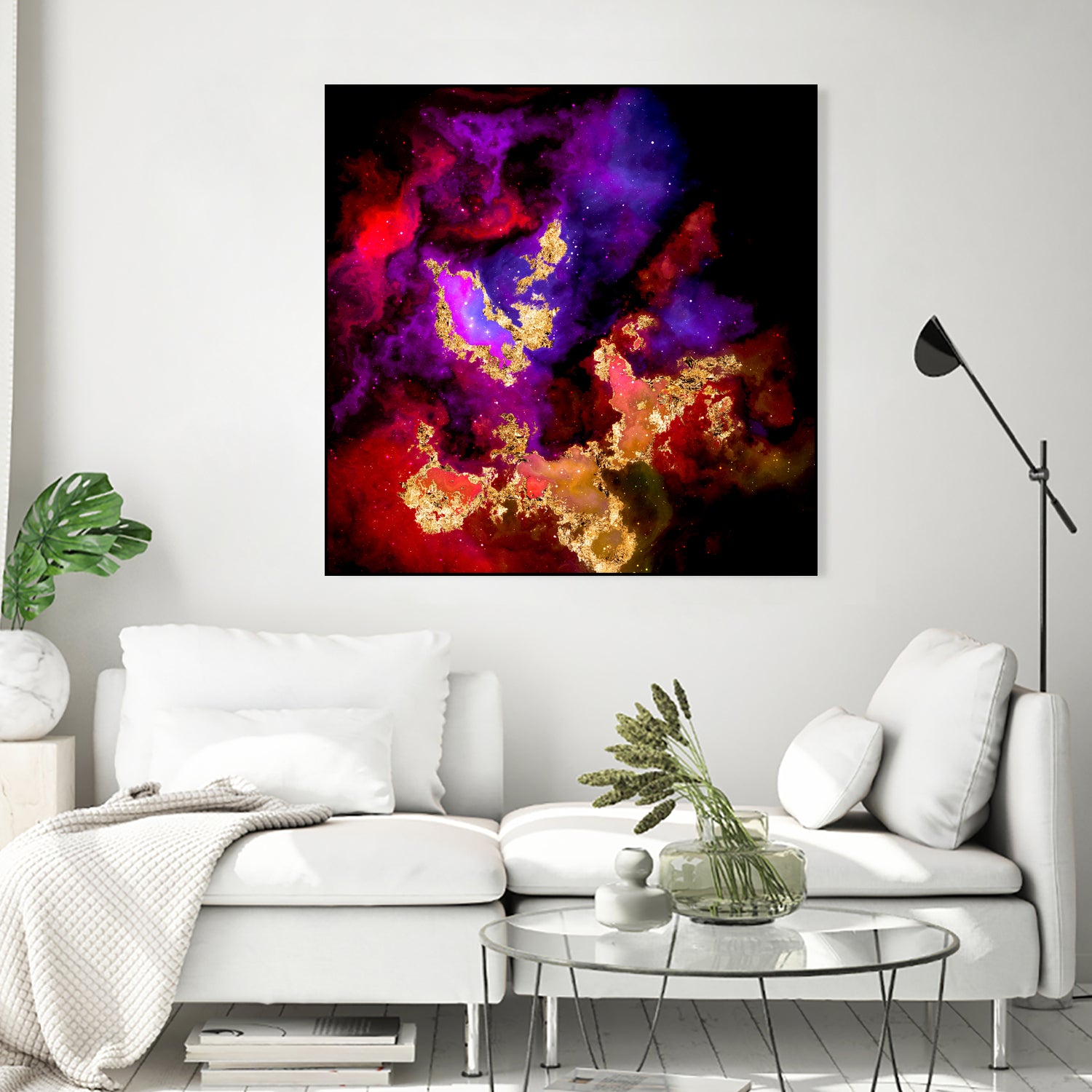 100 Nebulas in Space 058 by Raul Andre Petrasanta on GIANT ART - red digital painting