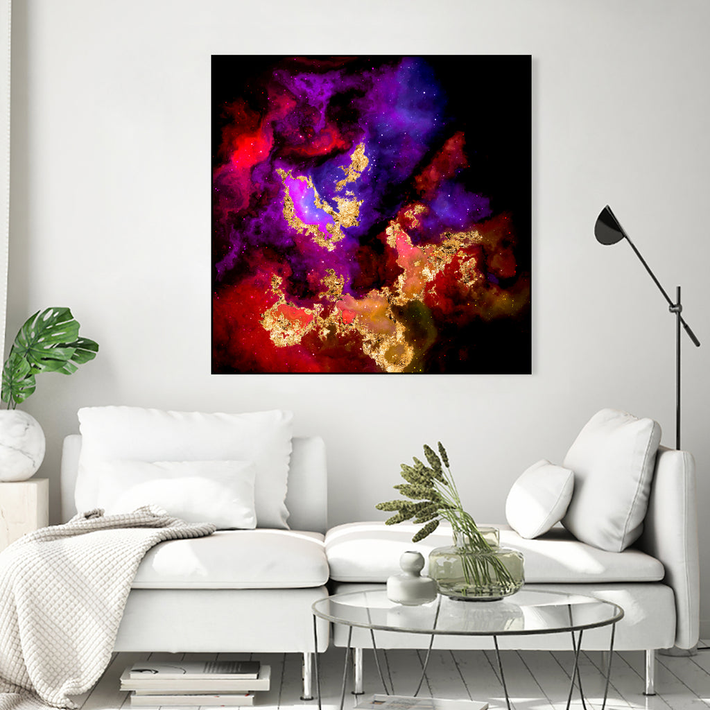 100 Nebulas in Space 058 by Raul Andre Petrasanta on GIANT ART - red digital painting