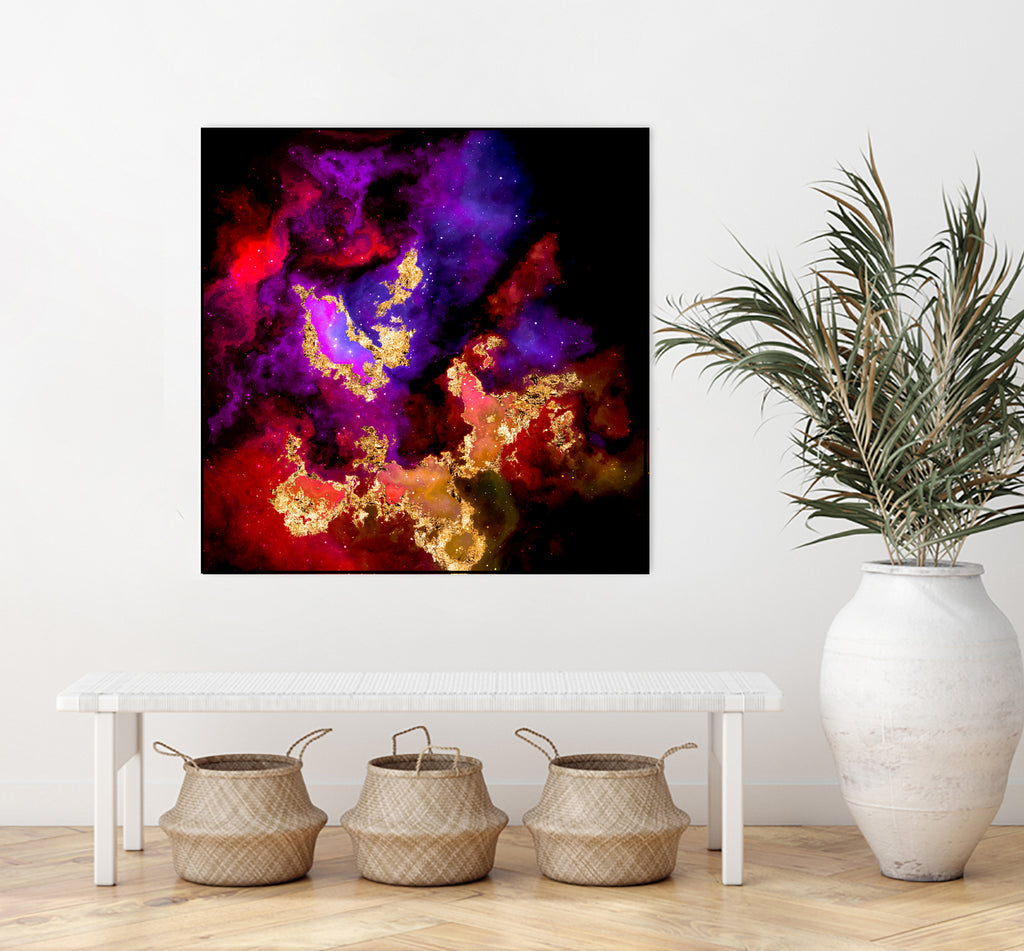 100 Nebulas in Space 058 by Raul Andre Petrasanta on GIANT ART - red digital painting