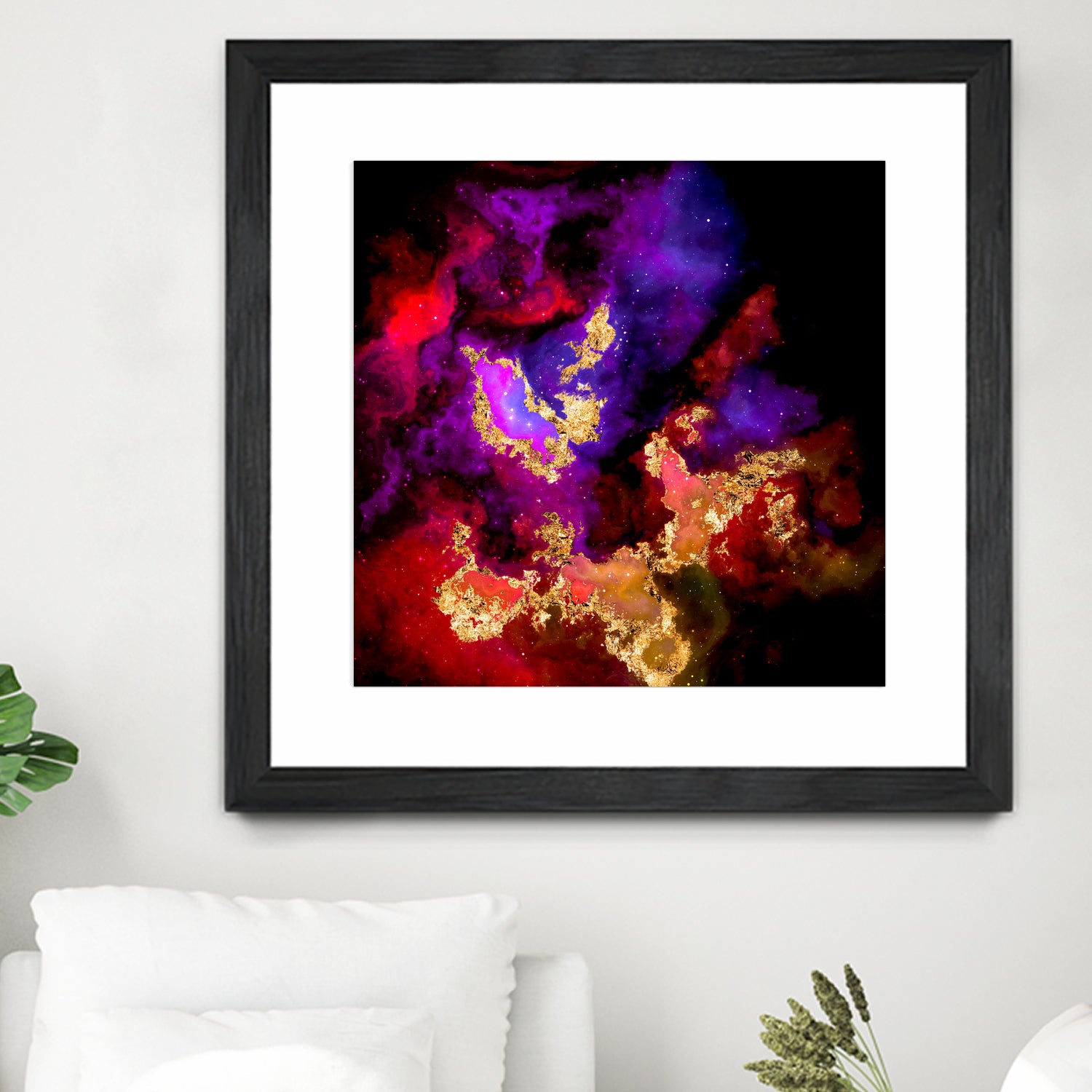 100 Nebulas in Space 058 by Raul Andre Petrasanta on GIANT ART - red digital painting