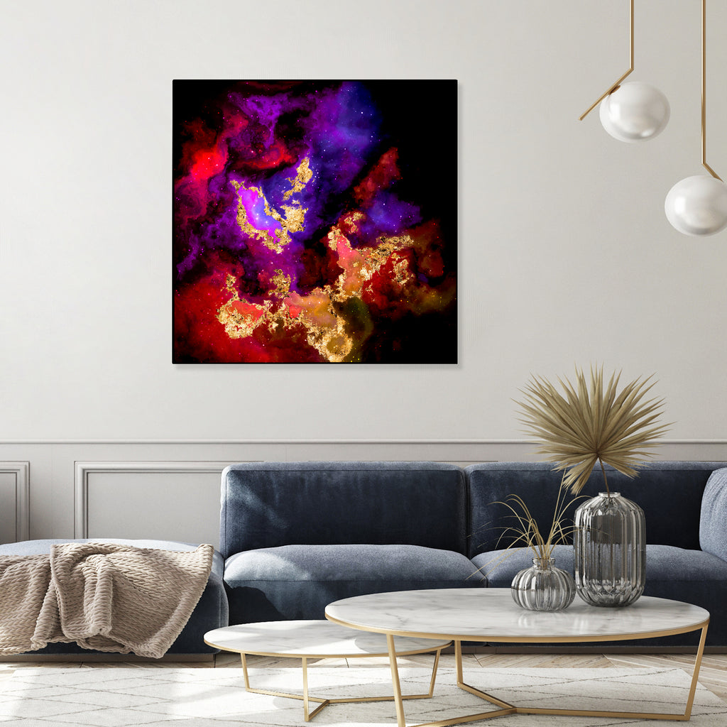 100 Nebulas in Space 058 by Raul Andre Petrasanta on GIANT ART - red digital painting