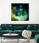 100 Nebulas in Space 064 by Raul Andre Petrasanta on GIANT ART - blue digital painting