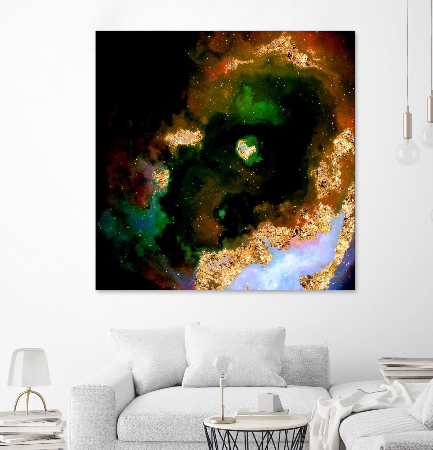 100 Nebulas in Space 079 by Raul Andre Petrasanta on GIANT ART - yellow digital painting