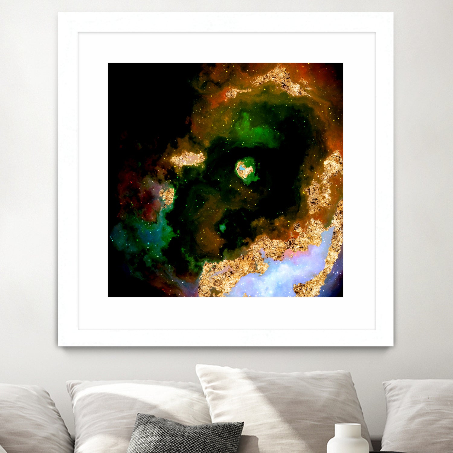 100 Nebulas in Space 079 by Raul Andre Petrasanta on GIANT ART - yellow digital painting