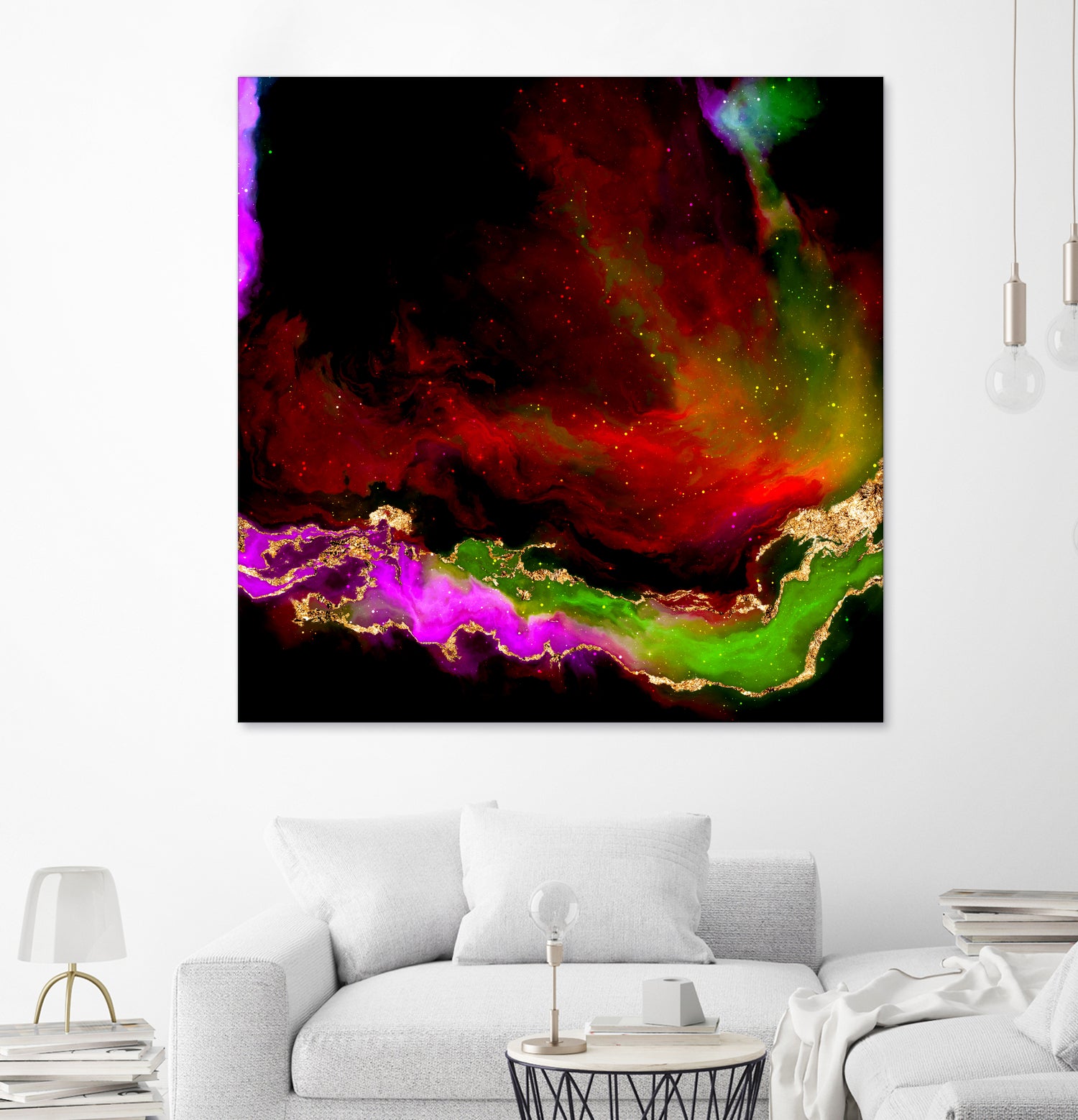 100 Nebulas in Space 120 by Raul Andre Petrasanta on GIANT ART - red digital painting