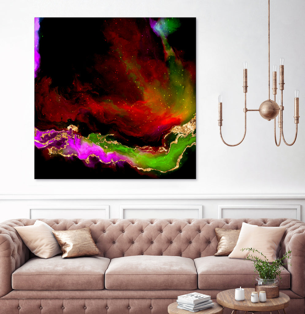 100 Nebulas in Space 120 by Raul Andre Petrasanta on GIANT ART - red digital painting