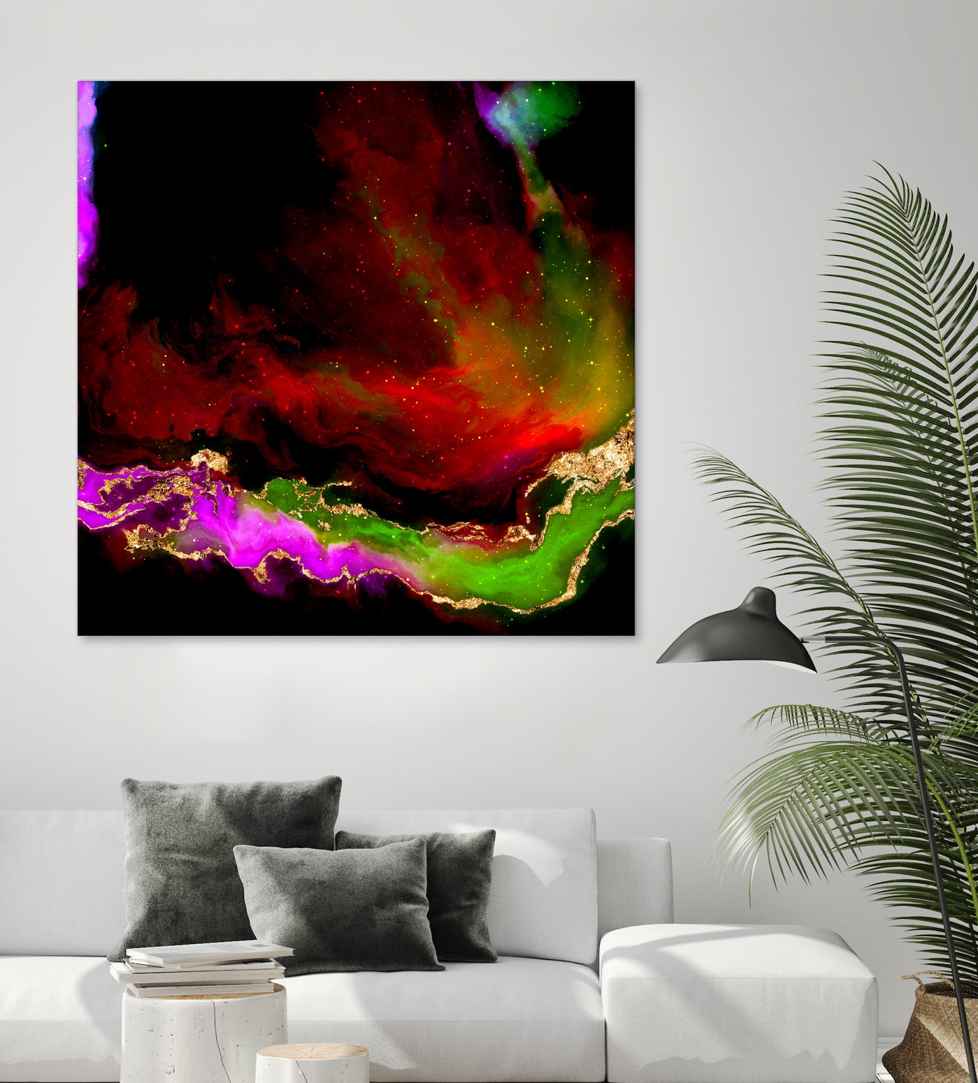 100 Nebulas in Space 120 by Raul Andre Petrasanta on GIANT ART - red digital painting