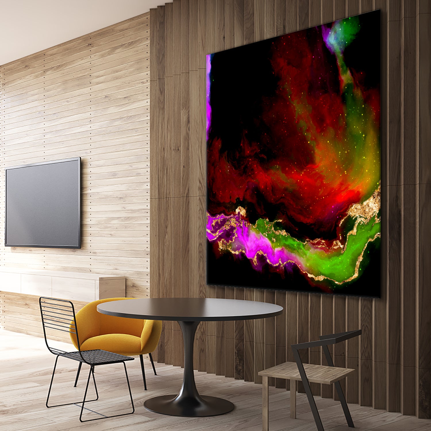 100 Nebulas in Space 120 by Raul Andre Petrasanta on GIANT ART - red digital painting