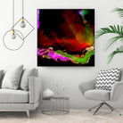 100 Nebulas in Space 120 by Raul Andre Petrasanta on GIANT ART - red digital painting