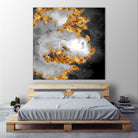 100 Nebulas in Space Black and White 010 by Raul Andre Petrasanta on GIANT ART - black digital painting